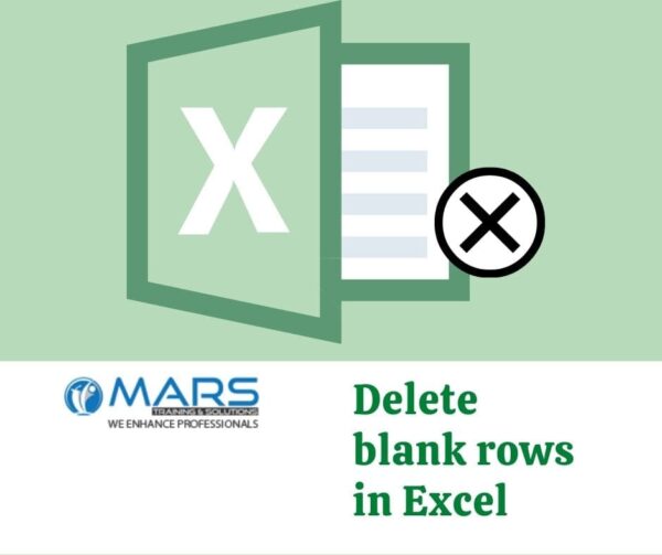 delete blank rows of active worksheet in excel add ins