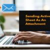 Email active sheet as an attachment through outlook