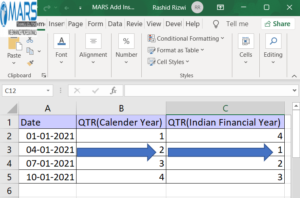 Retrieving Quarters from Date(Both, Calendar & Financial Year)